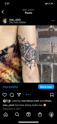 Tattoo work by Mac